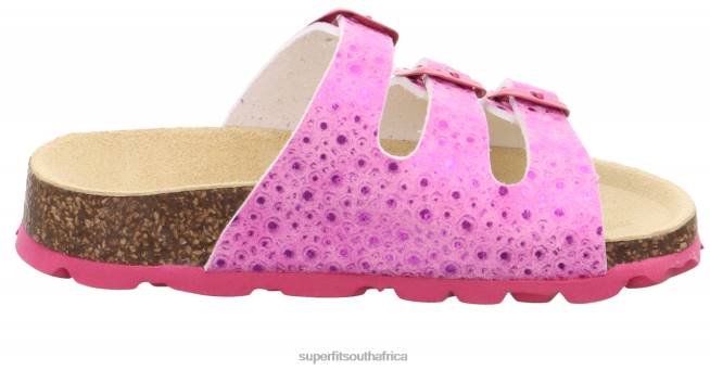 FUSSBETTPANTOFFEL - Slipper with Buckle Toddlers Pink NLL0588 Superfit Slippers