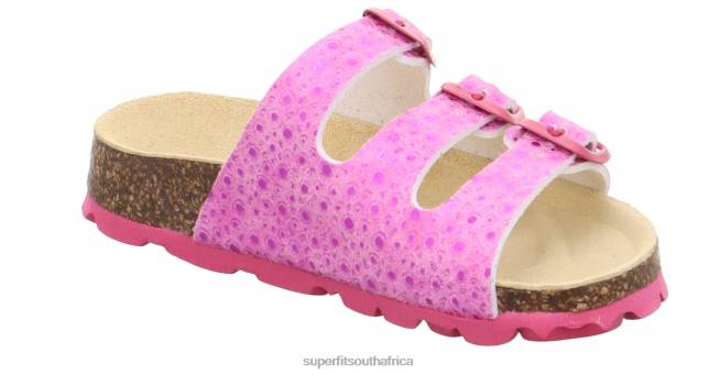 FUSSBETTPANTOFFEL - Slipper with Buckle Toddlers Pink NLL0588 Superfit Slippers