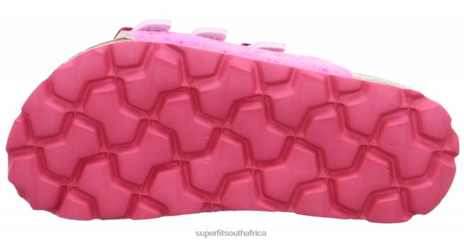 FUSSBETTPANTOFFEL - Slipper with Buckle Toddlers Pink NLL0588 Superfit Slippers