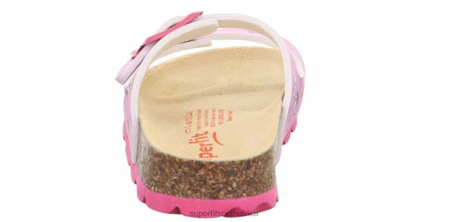 FUSSBETTPANTOFFEL - Slipper with Buckle Toddlers Pink/Multi Coloure NLL0556 Superfit Slippers