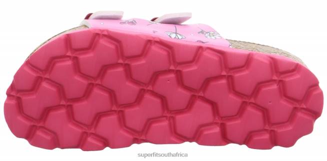 FUSSBETTPANTOFFEL - Slipper with Buckle Toddlers Pink/Multi Coloure NLL0556 Superfit Slippers