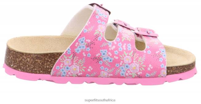 FUSSBETTPANTOFFEL - Slipper with Buckle Toddlers Pink/Multi Coloure NLL0598 Superfit Slippers