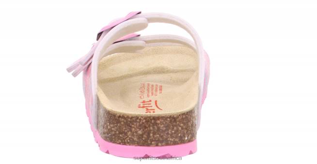 FUSSBETTPANTOFFEL - Slipper with Buckle Toddlers Pink/Multi Coloure NLL0598 Superfit Slippers