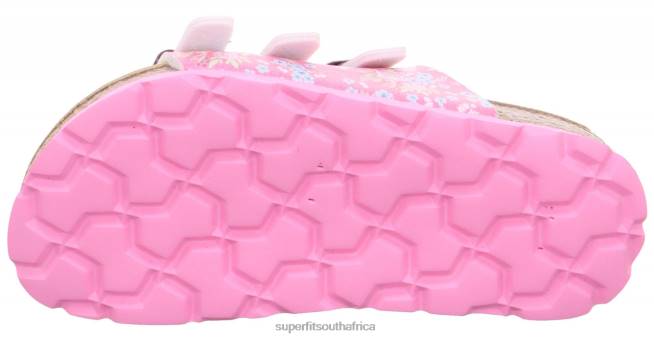 FUSSBETTPANTOFFEL - Slipper with Buckle Toddlers Pink/Multi Coloure NLL0598 Superfit Slippers