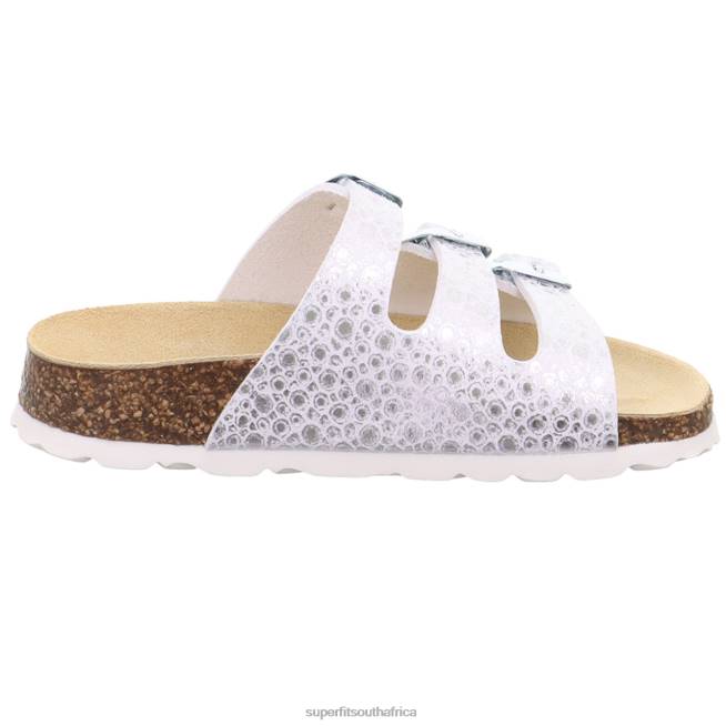 FUSSBETTPANTOFFEL - Slipper with Buckle Toddlers White NLL0554 Superfit Slippers