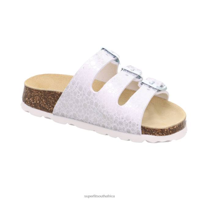 FUSSBETTPANTOFFEL - Slipper with Buckle Toddlers White NLL0554 Superfit Slippers