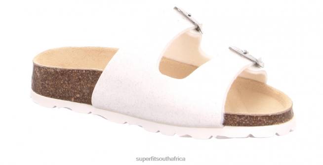 FUSSBETTPANTOFFEL - Slipper with Buckle Toddlers White NLL0558 Superfit Slippers