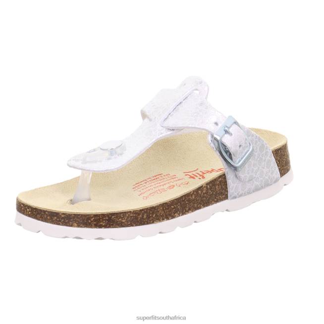 FUSSBETTPANTOFFEL - Slipper with Buckle Toddlers White NLL0565 Superfit Slippers