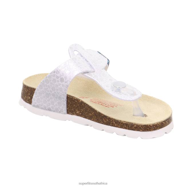 FUSSBETTPANTOFFEL - Slipper with Buckle Toddlers White NLL0565 Superfit Slippers