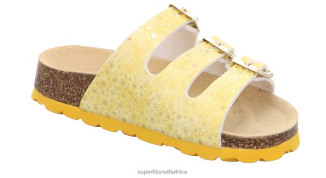 FUSSBETTPANTOFFEL - Slipper with Buckle Toddlers Yellow NLL0562 Superfit Slippers