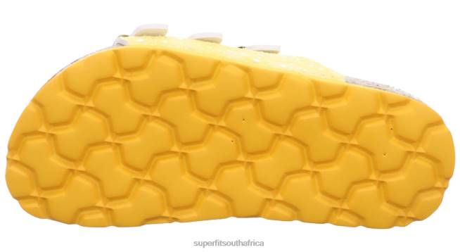 FUSSBETTPANTOFFEL - Slipper with Buckle Toddlers Yellow NLL0562 Superfit Slippers