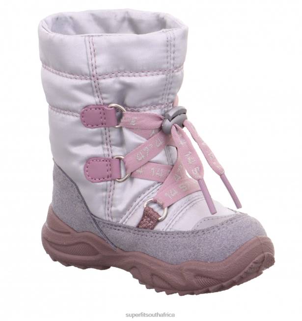 GLACIER - Boot with Lacing Babies Light Grey/Purple NLL0498 Superfit Boots