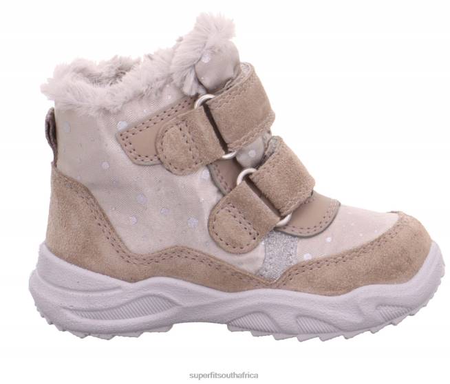 GLACIER - Boot with Velcro Fastener Babies Beige NLL0477 Superfit Boots