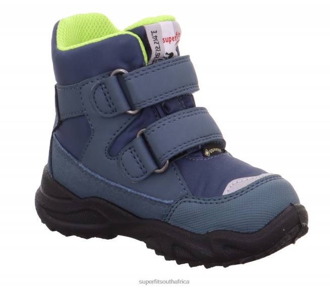 GLACIER - Boot with Velcro Fastener Babies Blue/Green NLL0476 Superfit Boots