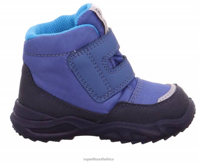 GLACIER - Boot with Velcro Fastener Babies Blue/Turquoise NLL0436 Superfit Boots