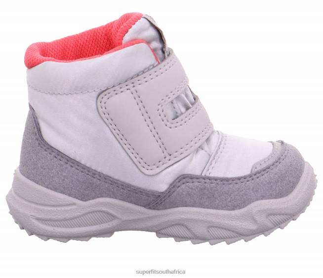 GLACIER - Boot with Velcro Fastener Babies Light Grey/Pink NLL0467 Superfit Boots