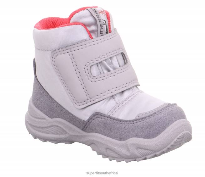 GLACIER - Boot with Velcro Fastener Babies Light Grey/Pink NLL0467 Superfit Boots