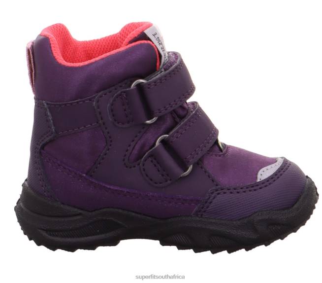 GLACIER - Boot with Velcro Fastener Babies Purple/Pink NLL0440 Superfit Boots