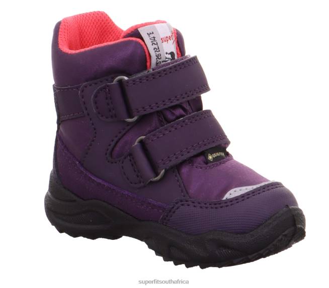 GLACIER - Boot with Velcro Fastener Babies Purple/Pink NLL0440 Superfit Boots