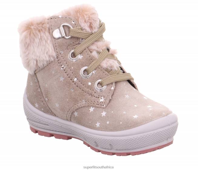 GROOVY - Boot with Lacing Babies Beige NLL0465 Superfit Boots