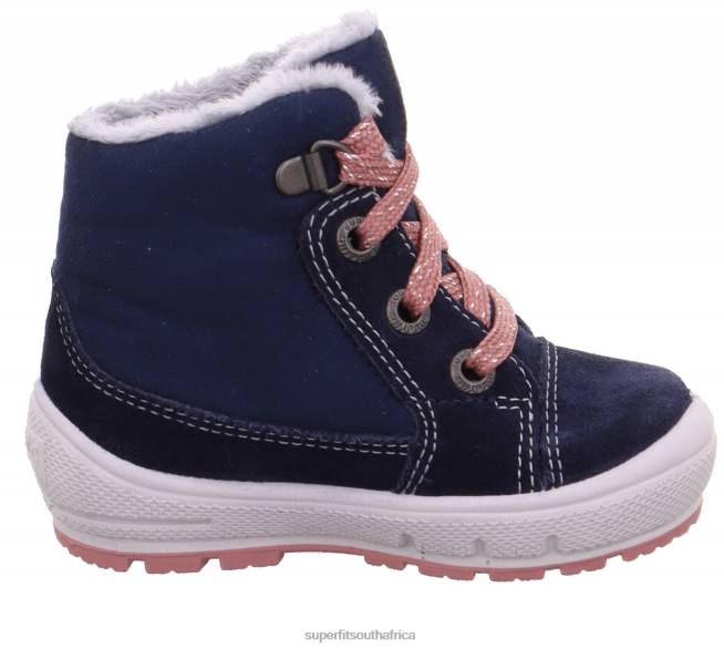 GROOVY - Boot with Lacing Babies Blue/Pink NLL0435 Superfit Boots