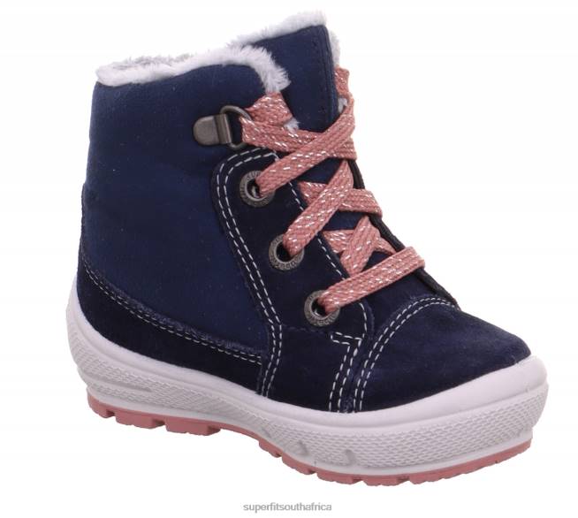 GROOVY - Boot with Lacing Babies Blue/Pink NLL0435 Superfit Boots