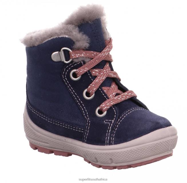 GROOVY - Boot with Lacing Babies Blue/Pink NLL0489 Superfit Boots