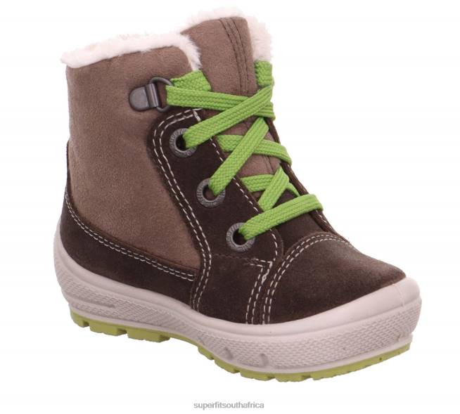 GROOVY - Boot with Lacing Babies Brown/Green NLL0463 Superfit Boots