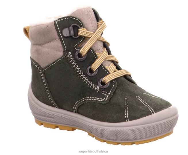 GROOVY - Boot with Lacing Babies Green/Beige NLL0469 Superfit Boots