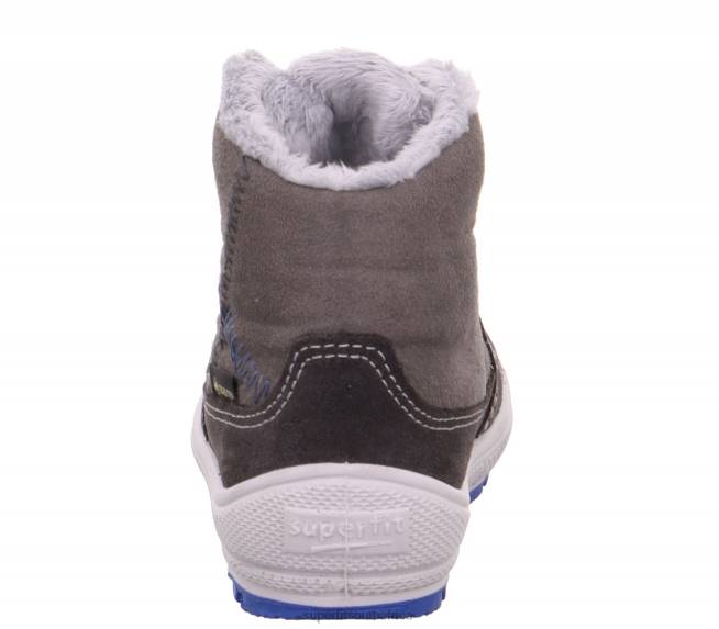 GROOVY - Boot with Lacing Babies Grey/Blue NLL0437 Superfit Boots