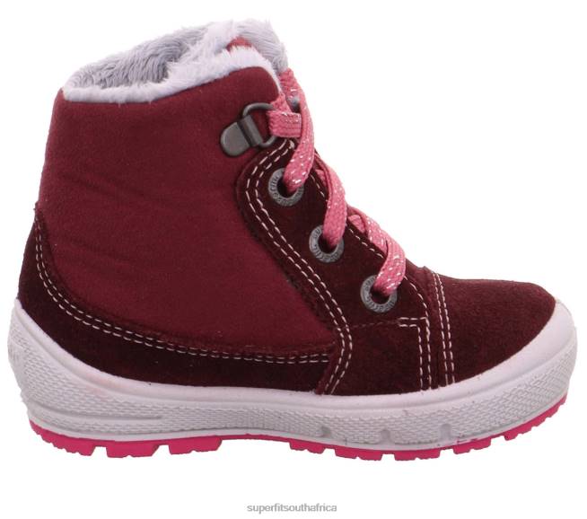 GROOVY - Boot with Lacing Babies Red/Pink NLL0461 Superfit Boots