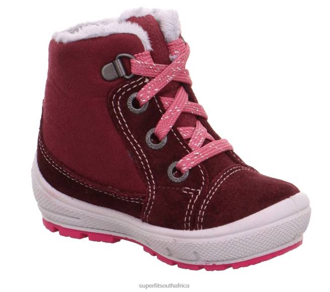 GROOVY - Boot with Lacing Babies Red/Pink NLL0461 Superfit Boots