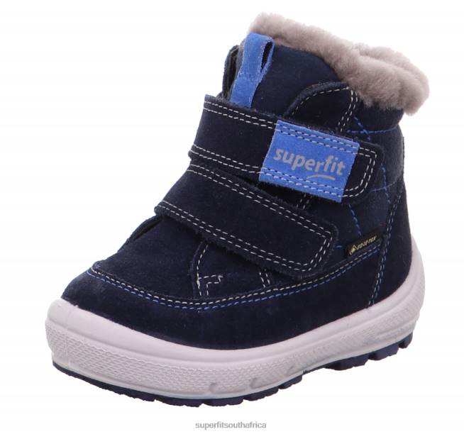 GROOVY - Boot with Velcro Fastener Babies Blue NLL0439 Superfit Boots