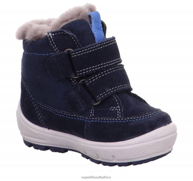 GROOVY - Boot with Velcro Fastener Babies Blue NLL0439 Superfit Boots