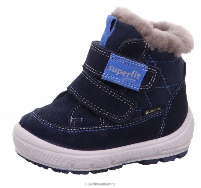 GROOVY - Boot with Velcro Fastener Babies Blue NLL0439 Superfit Boots