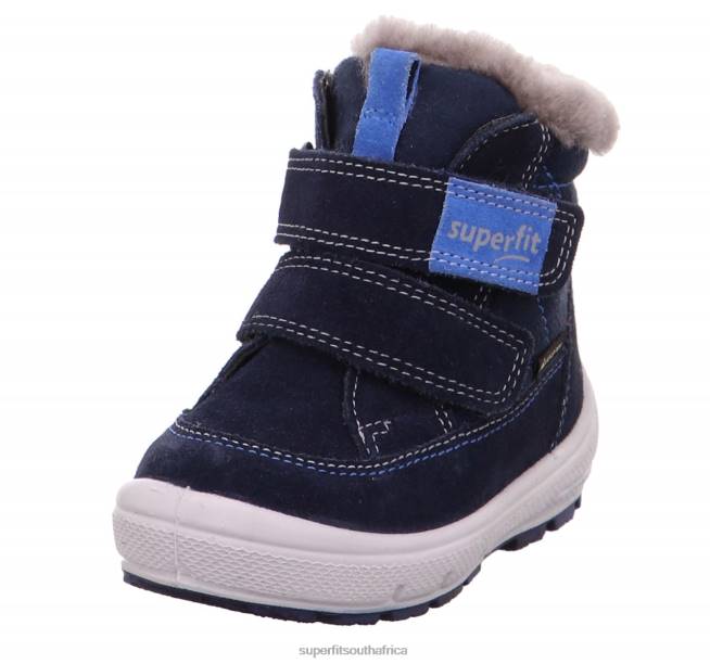 GROOVY - Boot with Velcro Fastener Babies Blue NLL0439 Superfit Boots