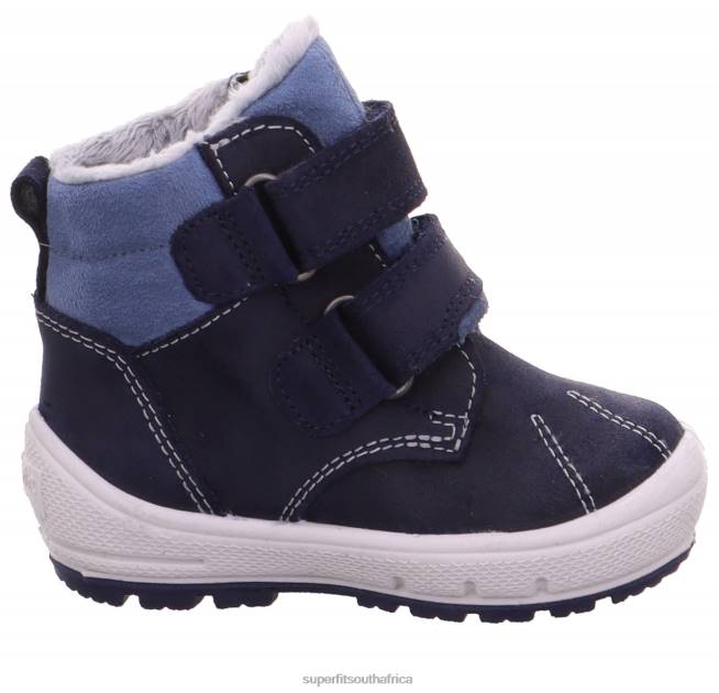 GROOVY - Boot with Velcro Fastener Babies Blue NLL0462 Superfit Boots