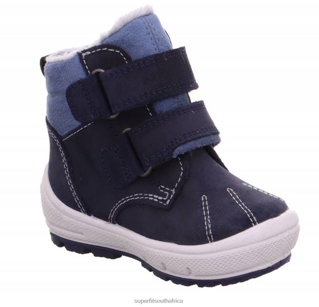 GROOVY - Boot with Velcro Fastener Babies Blue NLL0462 Superfit Boots