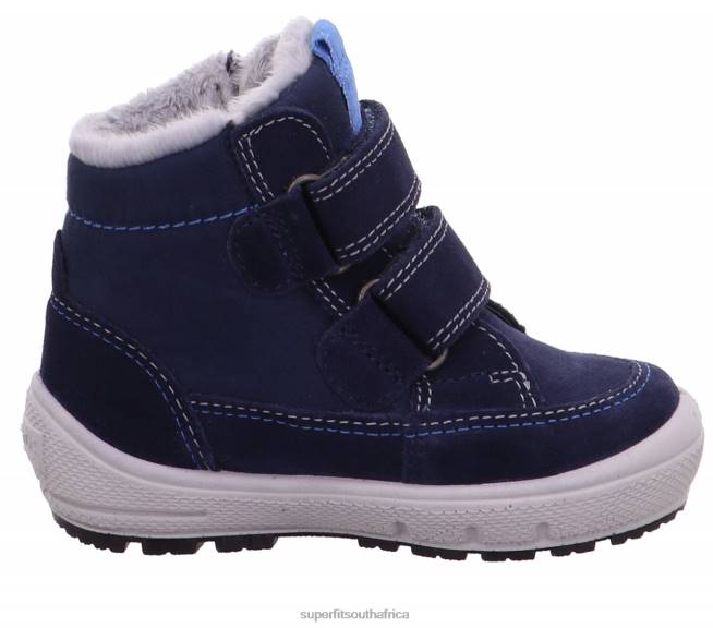 GROOVY - Boot with Velcro Fastener Babies Blue NLL0491 Superfit Boots