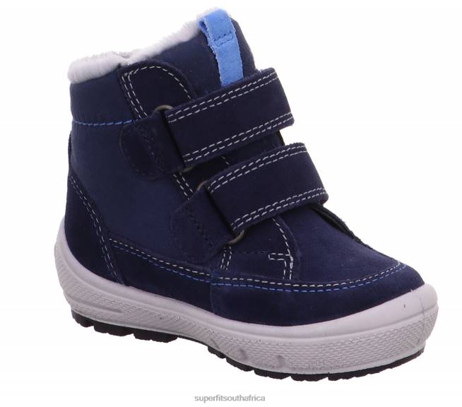 GROOVY - Boot with Velcro Fastener Babies Blue NLL0491 Superfit Boots