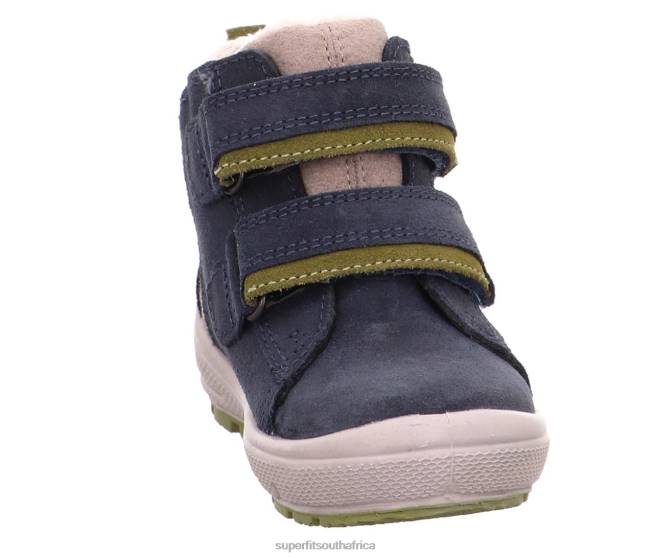 GROOVY - Boot with Velcro Fastener Babies Blue/Yellow NLL0444 Superfit Boots