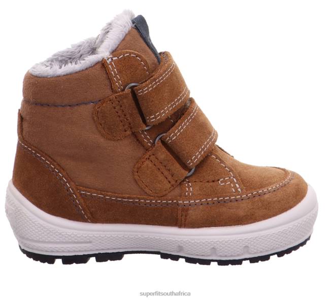 GROOVY - Boot with Velcro Fastener Babies Brown/Blue NLL0473 Superfit Boots