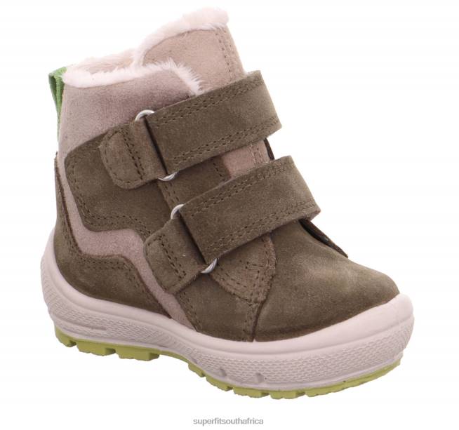 GROOVY - Boot with Velcro Fastener Babies Green NLL0490 Superfit Boots