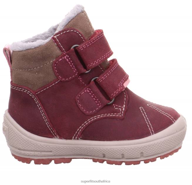 GROOVY - Boot with Velcro Fastener Babies Pink/Grey NLL0450 Superfit Boots