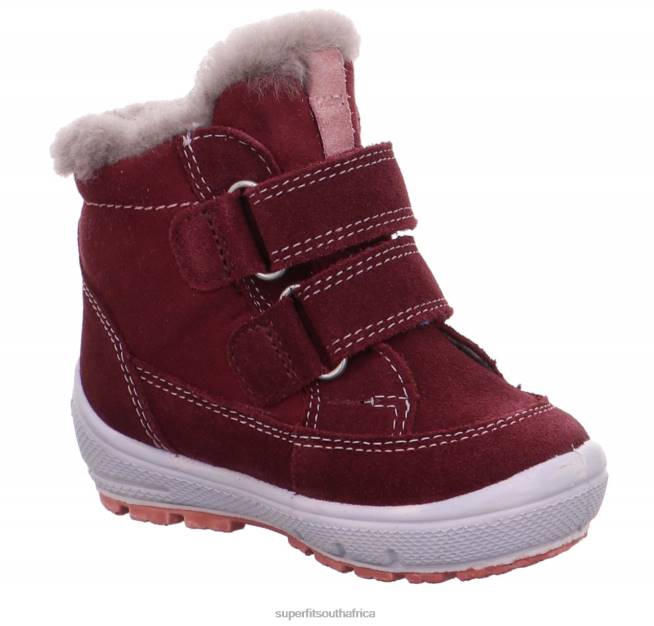 GROOVY - Boot with Velcro Fastener Babies Red/Pink NLL0466 Superfit Boots