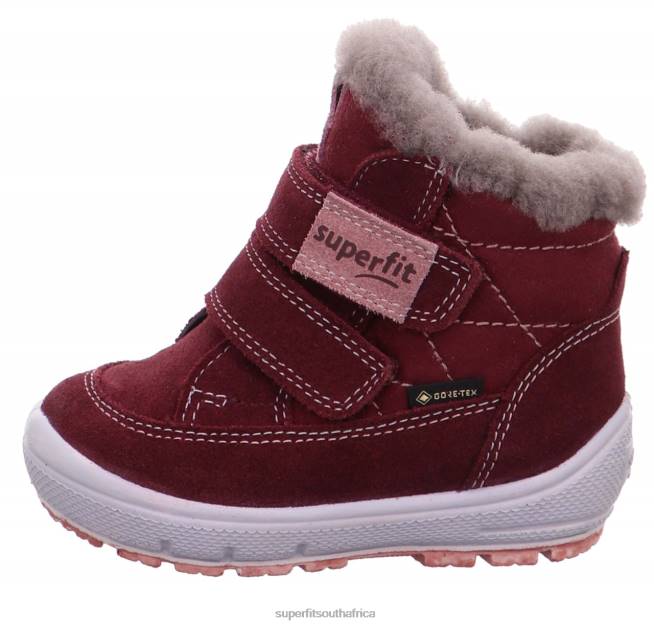 GROOVY - Boot with Velcro Fastener Babies Red/Pink NLL0466 Superfit Boots