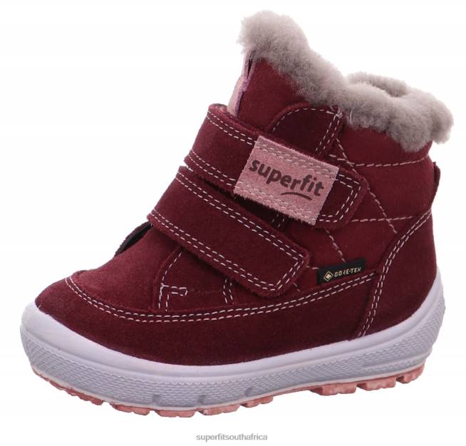 GROOVY - Boot with Velcro Fastener Babies Red/Pink NLL0466 Superfit Boots