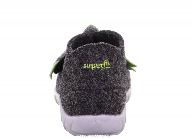 HAPPY - Slipper with Velcro Fastener Babies Black/Green NLL0157 Superfit Slippers