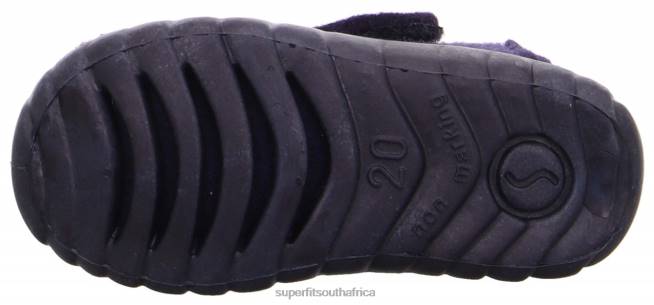 HAPPY - Slipper with Velcro Fastener Babies Blue NLL0111 Superfit Slippers