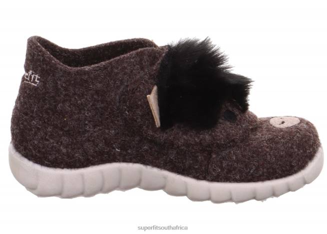 HAPPY - Slipper with Velcro Fastener Babies Brown NLL0118 Superfit Slippers